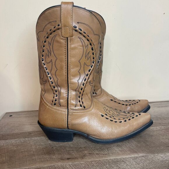 Laredo Men's Laramie Leather western Cowboy Boots size 11 - Picture 1 of 7